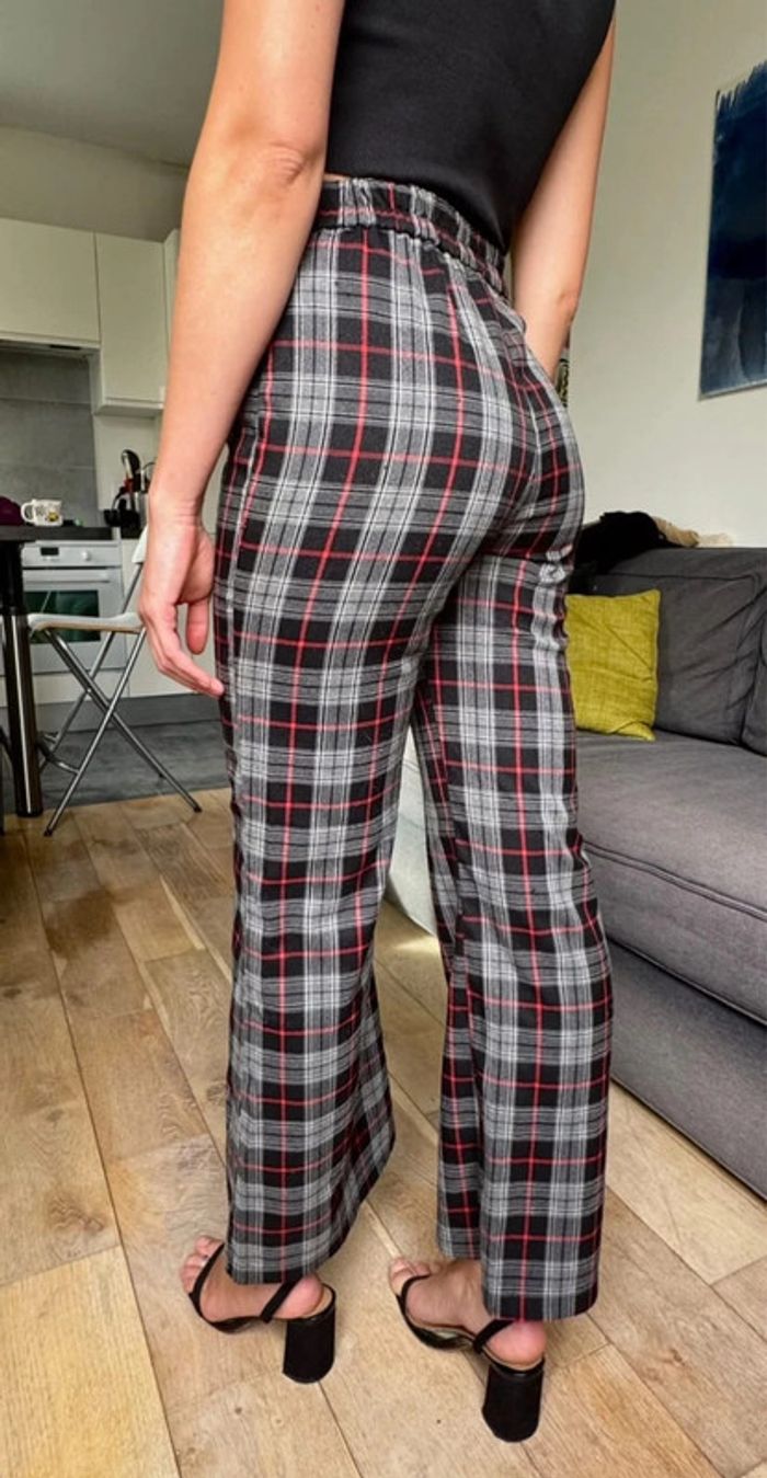Pantalon évasé à carreaux écossais  Suite Benedict Size S - photo numéro 6