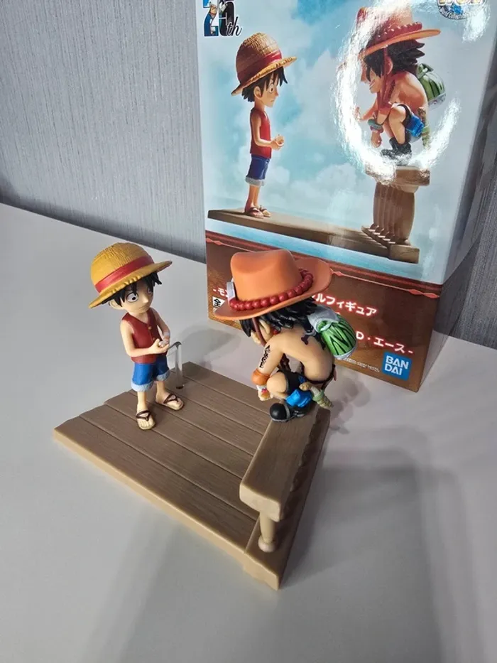 One Piece Stories Monkey D Luffy & Portgas D Ace 8cm - photo numéro 2