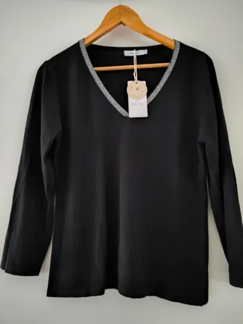 Pull fin noir Assuili– Taille XL – Neuf avec étiquette