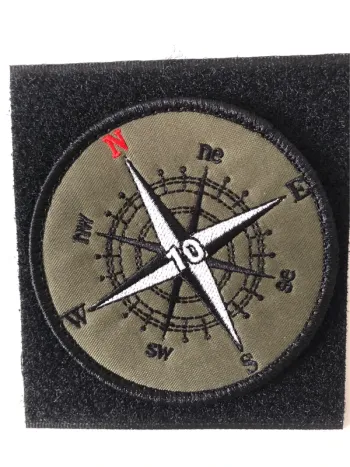 Écusson patch brodé boussole Neuf