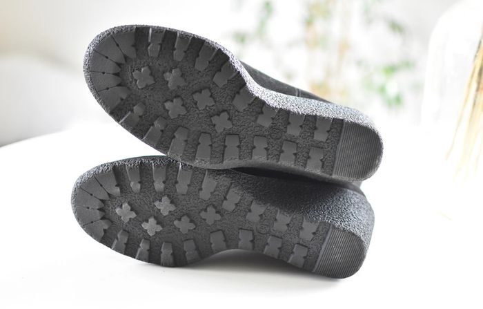 Bottes noires à talon compensé de la marque Anna Field, taille 38. - photo numéro 9