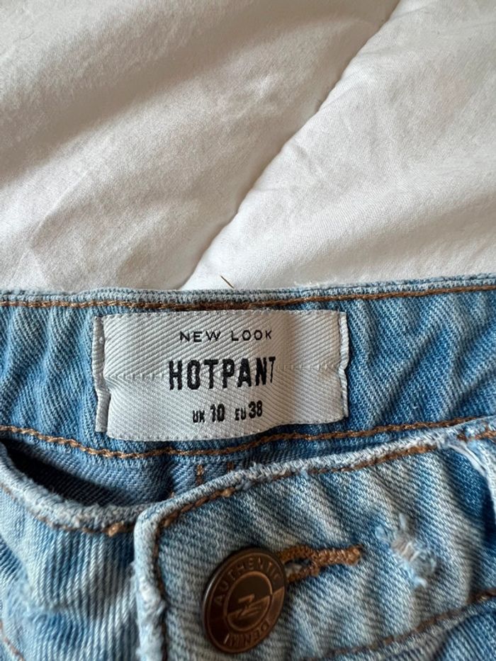 Short jeans court taille haute new look taille 38 - photo numéro 3