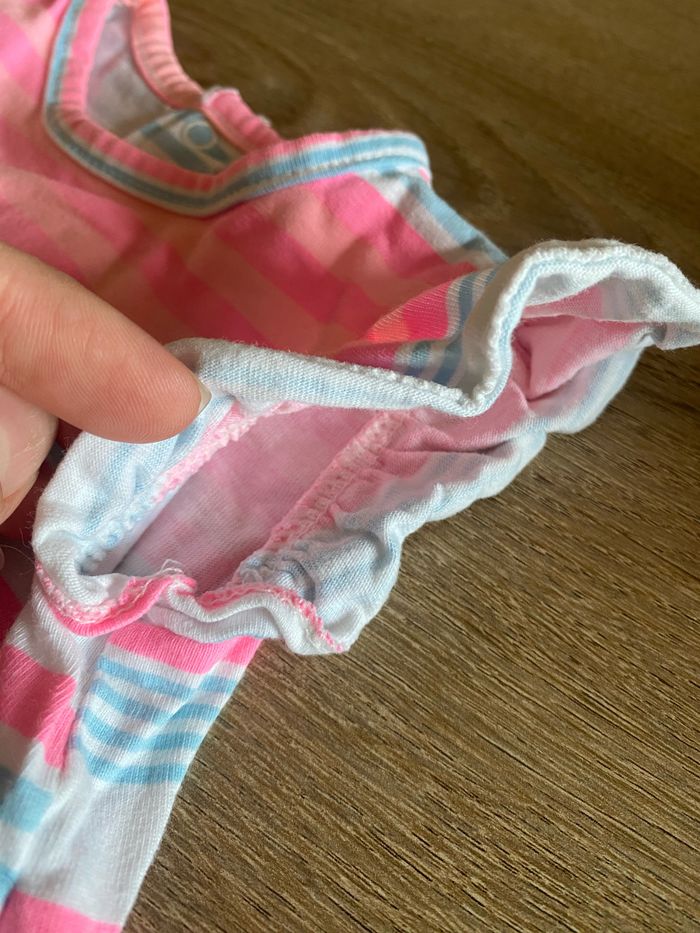 Robe bébé fille rose et bleu - photo numéro 3