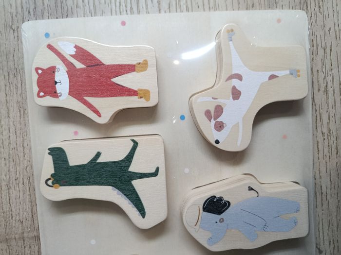 Puzzle en bois animaux du cirque - photo numéro 3