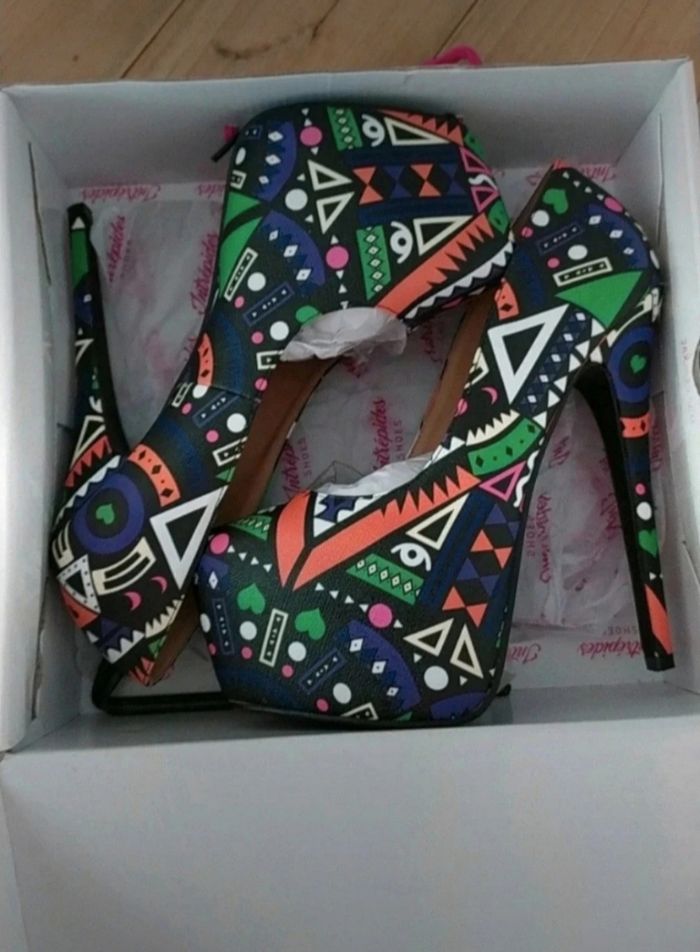 Magnifiques escarpins plateforme faits main 🇫🇷✨ - photo numéro 2