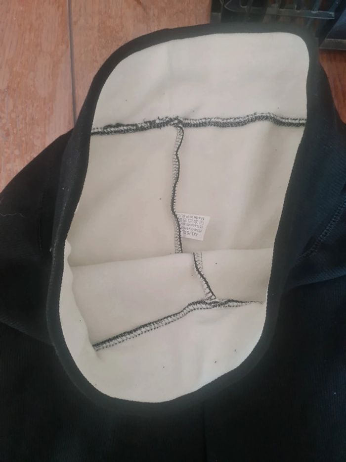 Leggings doublé peluche noir