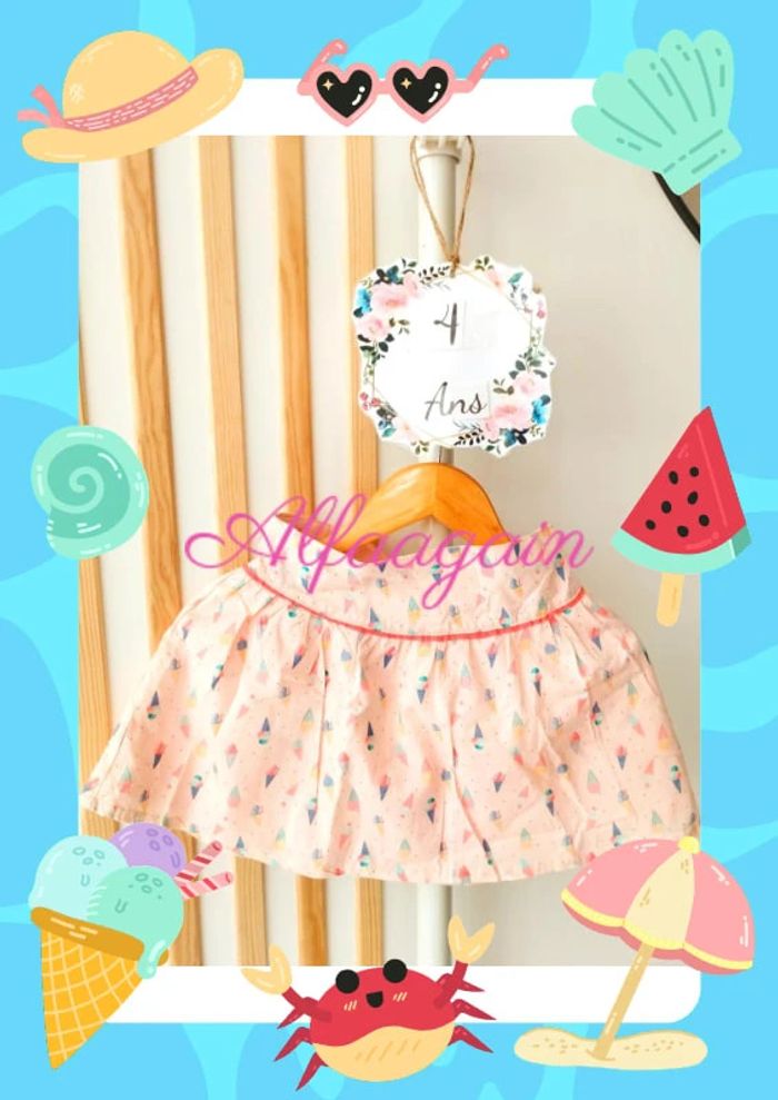 Jupe sergent major 4ans neuve