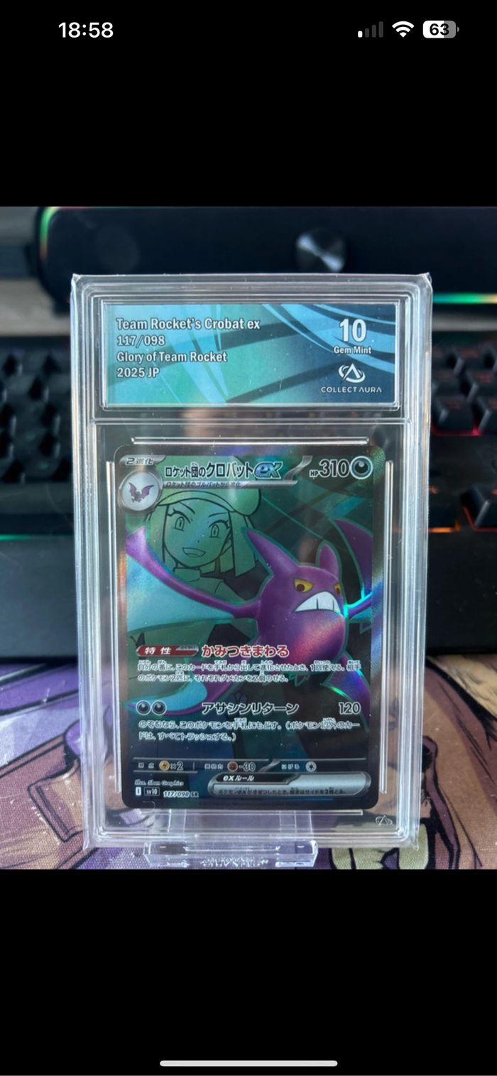 Team rocket’s crobat 117/098 collectaura 10