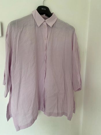 Chemise oversize zara parme