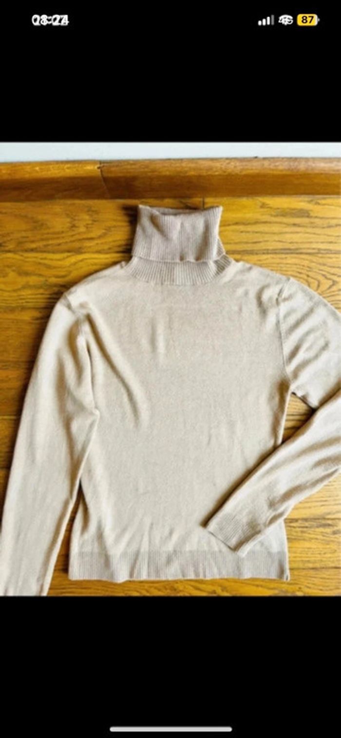 Pull col roulé Zara beige taille S