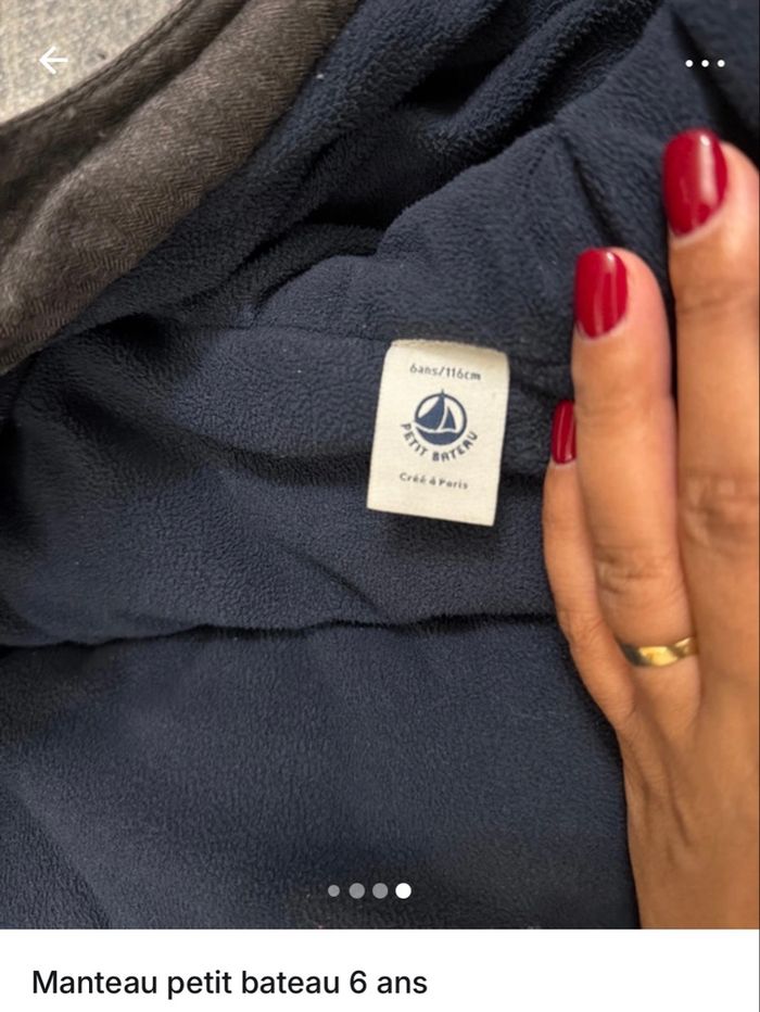 Manteau petit bateau 6 ans - photo numéro 4