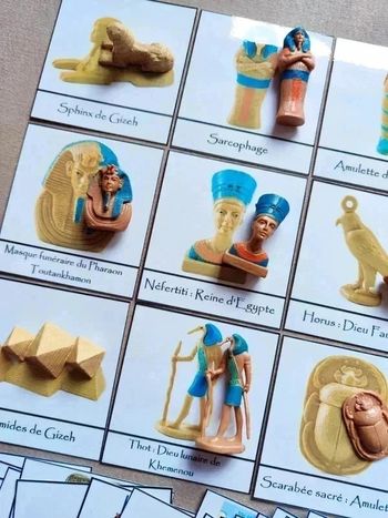 Kit cartes de nomenclature Egypte Antique Montessori