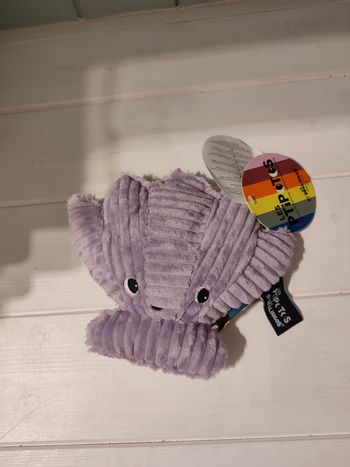 Les Déglingos Peluche Ptipotos Coquillage mauve