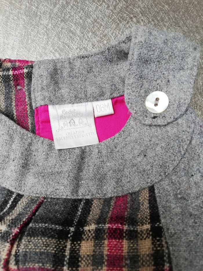 Robe à carreaux 6 mois fille Cadet Rousselle - photo numéro 4