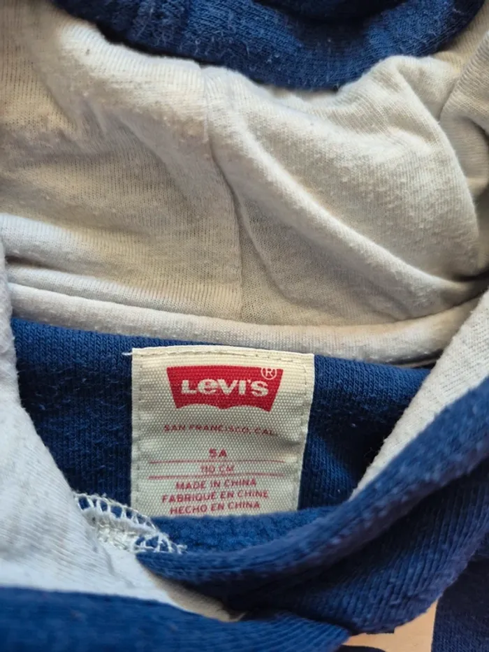 Pull à capuche rose Levi's – 5 ans / 110 cm - photo numéro 4