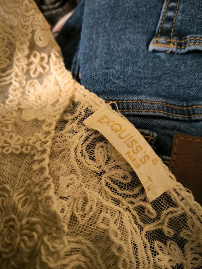 Gilet dentelle marque exquiss taille 36 - photo numéro 5