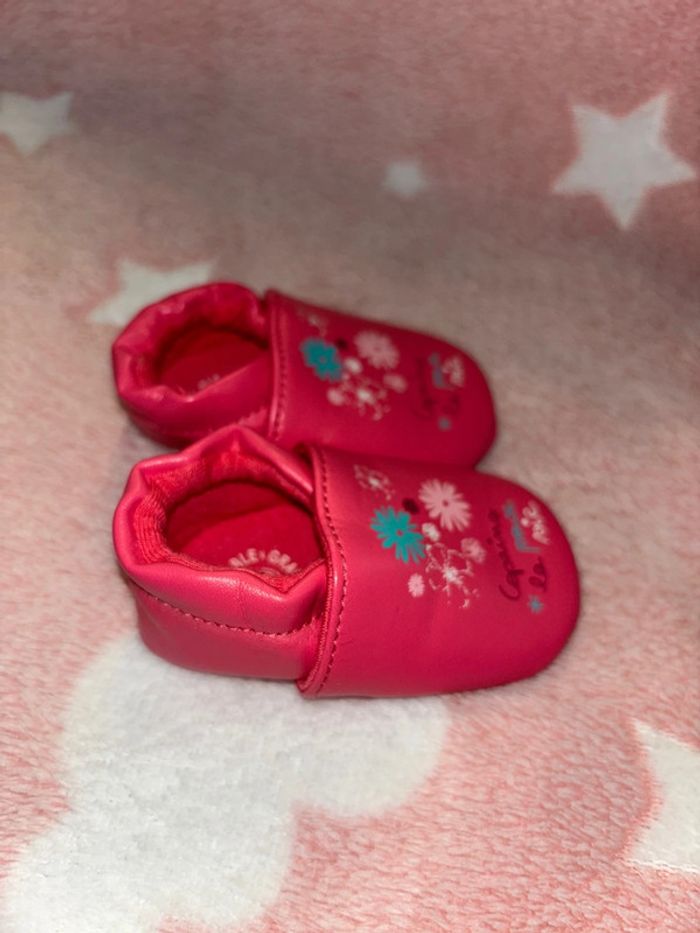 Chaussures bébé rose grain de blé taille 15/16 neuve - photo numéro 2