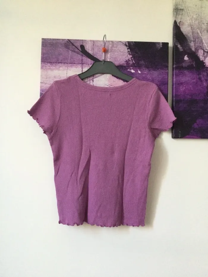 T shirt parme 14 ans - photo numéro 2
