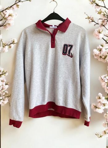 🎀Pull harry Potter de chez Jennyfer gris et rouge bordeaux taille S🎀