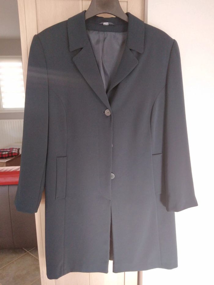 Manteau imperméable T44/46 marine foncé TB état - photo numéro 10