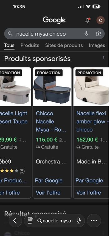 Nacelle Mysa chicco