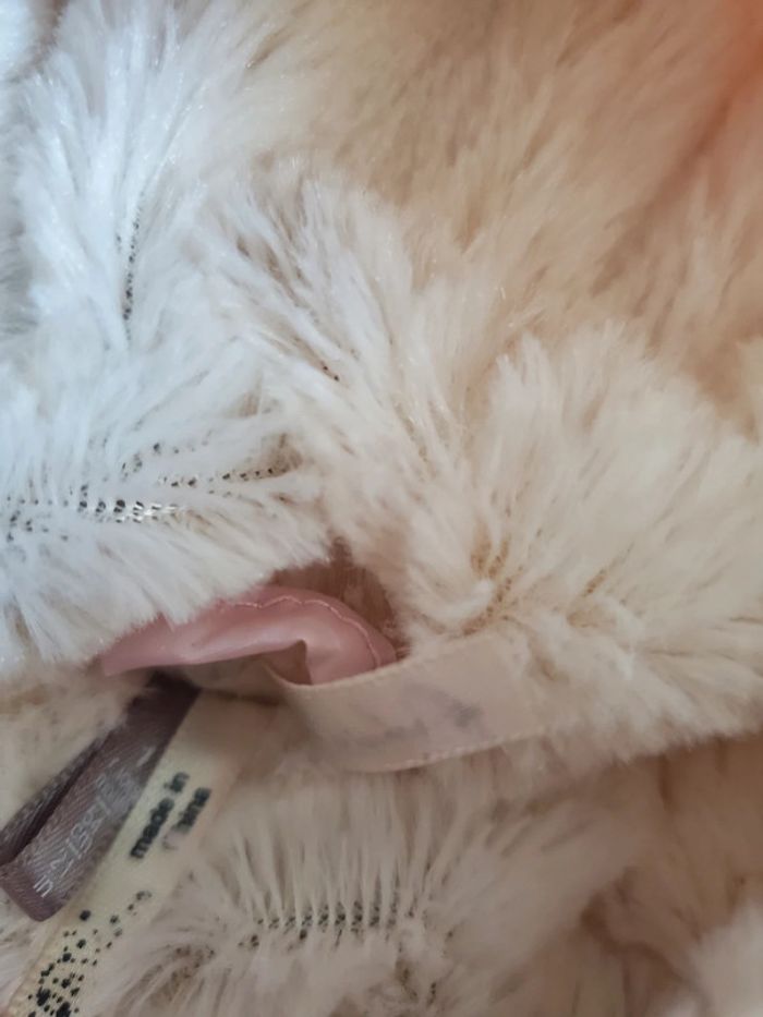 🌴 Combinaison rembourré polaire hiver licorne rose métallisé taille 1 mois - photo numéro 4