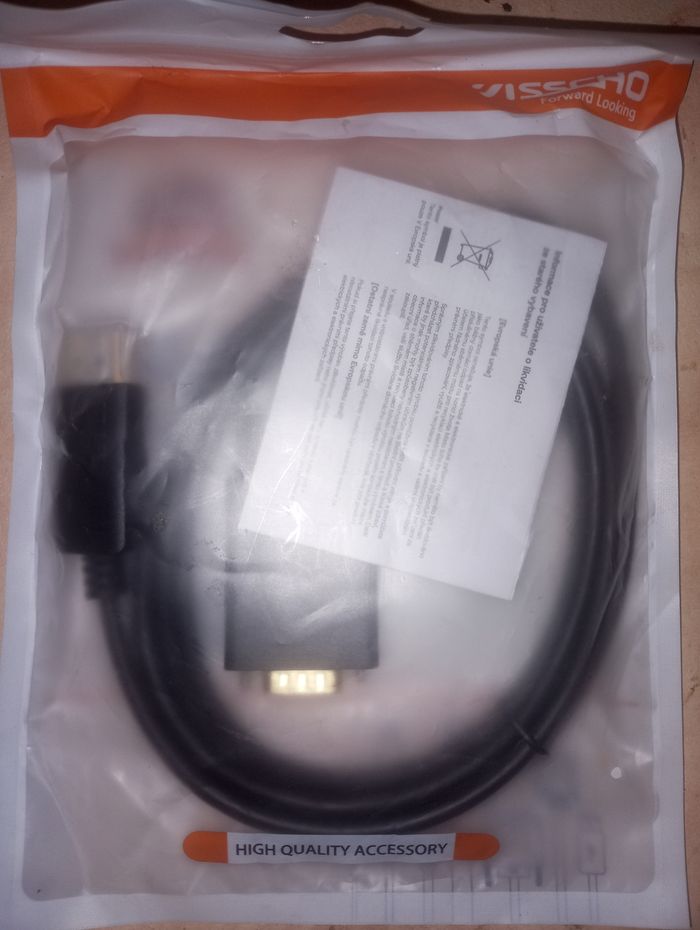 Câble display port vers VGA neuf sous blister