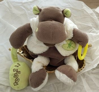 Doudou Hypopotame Vert Baby Nat