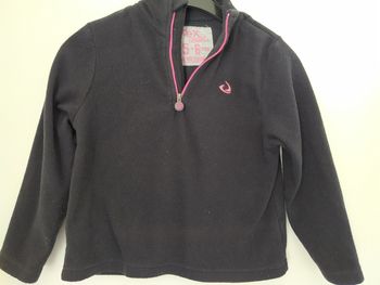 Veste polaire noire 5-6 ans