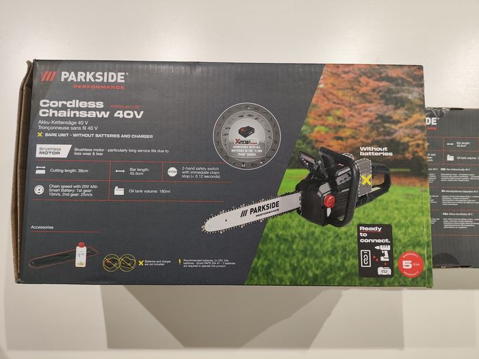 Tronçonneuse sans Fil Parkside Performance PPKSA 40-li B2 40V Brushless Neuve - Sans Batteries