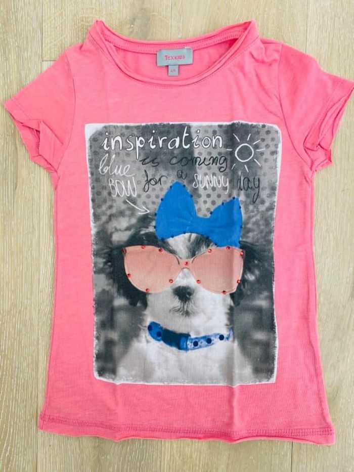 T-shirt Tex Kids 4/5 ans fille été manches courtes