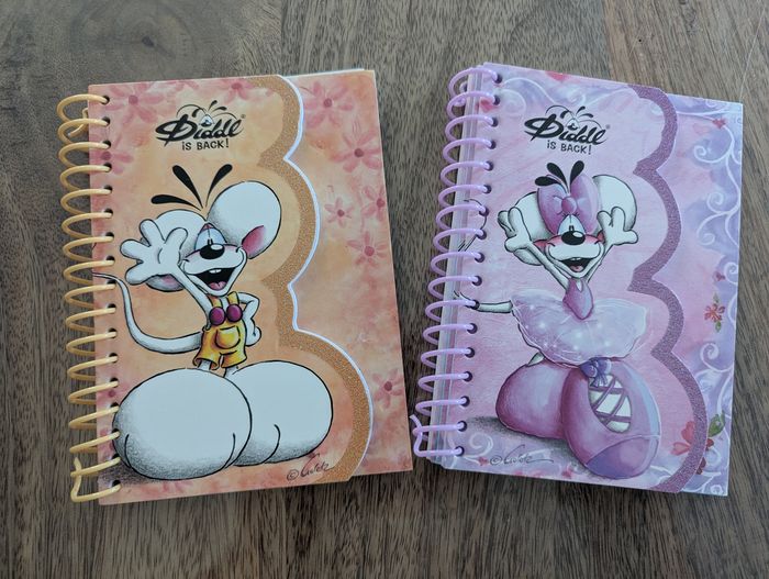 2 carnets formes Diddl is back