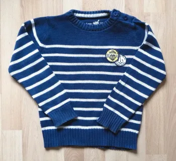 Pull mailles à rayures Sergent Major 5 ans