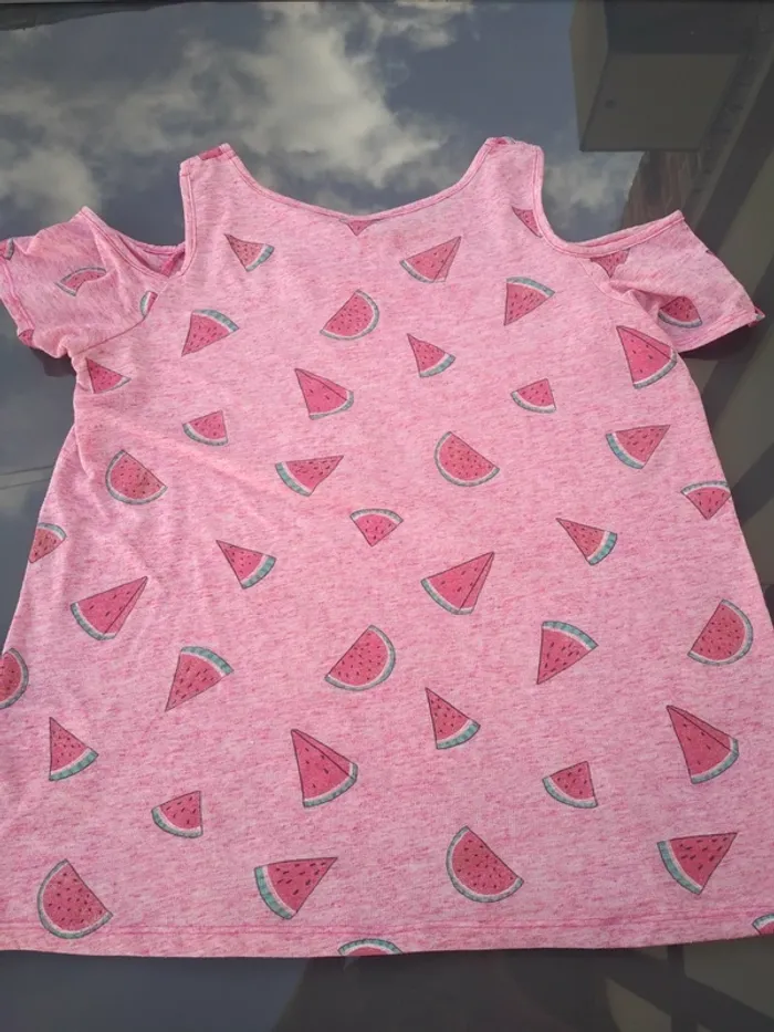 Tee shirt Fille  Imprimé Pastèque - photo numéro 5
