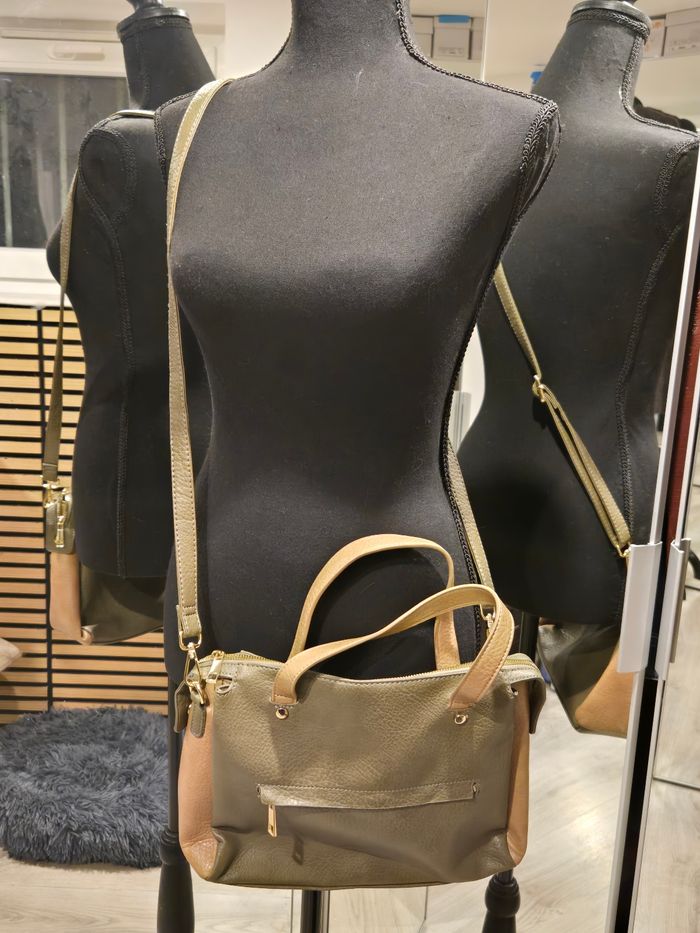 Sac bicolore à bandoulière Gémo