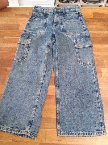 Pantalon jeans cargo 10 ans