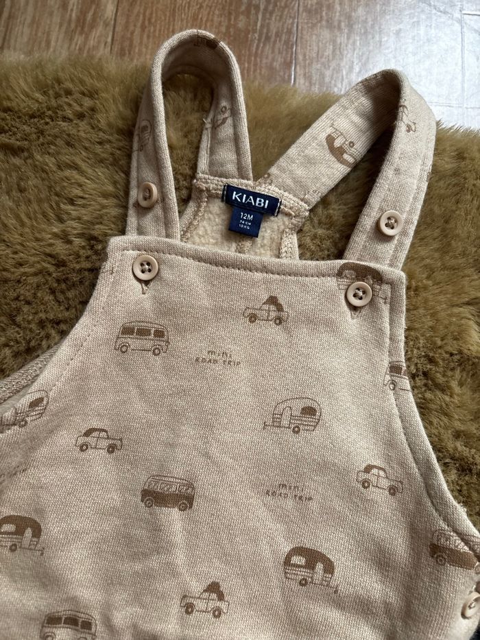 Salopette beige voiture/combi KIABI t.12m - photo numéro 2