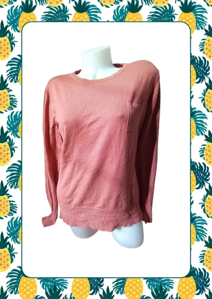 Pull fin rose saumon