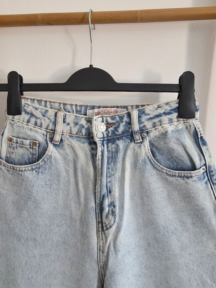Jeans jambes larges type wide taille haute - photo numéro 2