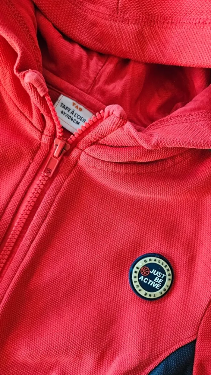 Gilet rouge et bleu foncé, taille 4 ans, Tape-à-l'oeil - photo numéro 2