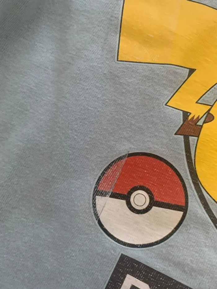 T-shirt bleu pikachu - photo numéro 7