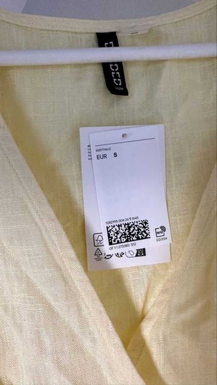 Blouse courte en lin H&M - photo numéro 2