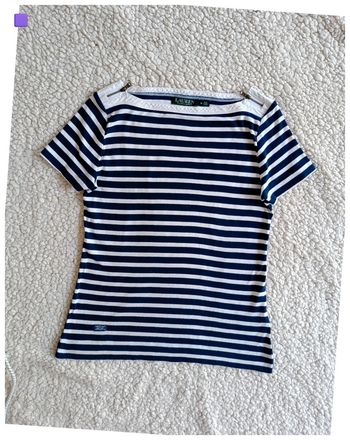 Haut à rayures marine Lauren Ralph Lauren