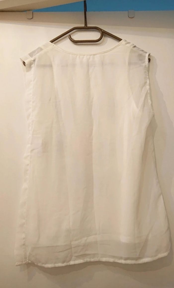 Blouse blanches "Alice aux pays des merveilles" - photo numéro 3