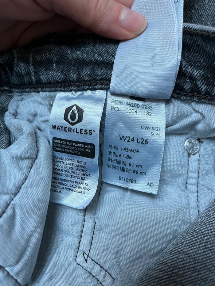 Jeans Lévis gris en parfait état coupe droit 501 W24 L26 - photo numéro 9