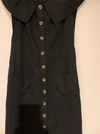 Robe à volant noir Tally Weidj taille S