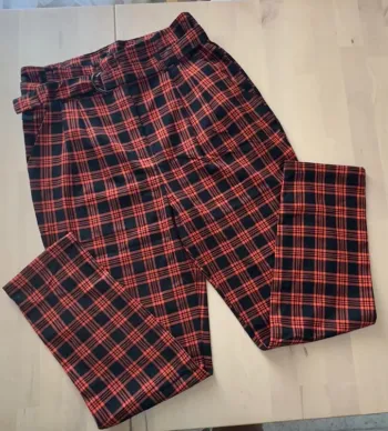 Pantalon à carreaux femme 38 neuf