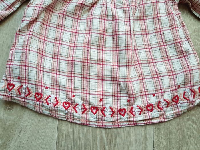 Tunique à carreaux, doublée taille 24 mois - photo numéro 4