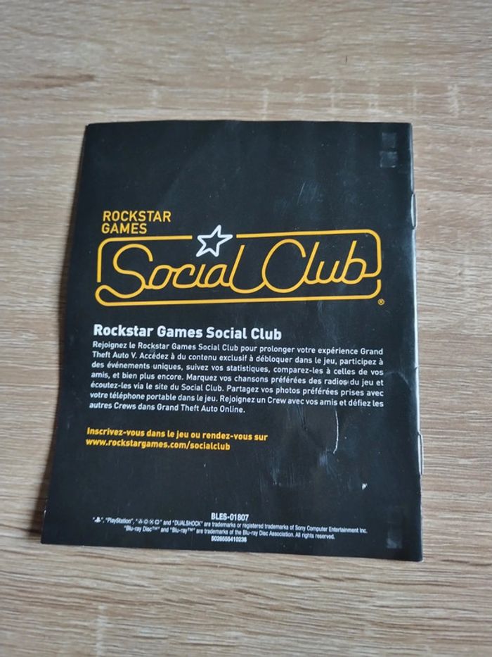 Notice d utilisation manette PlayStation gta 5 - photo numéro 2