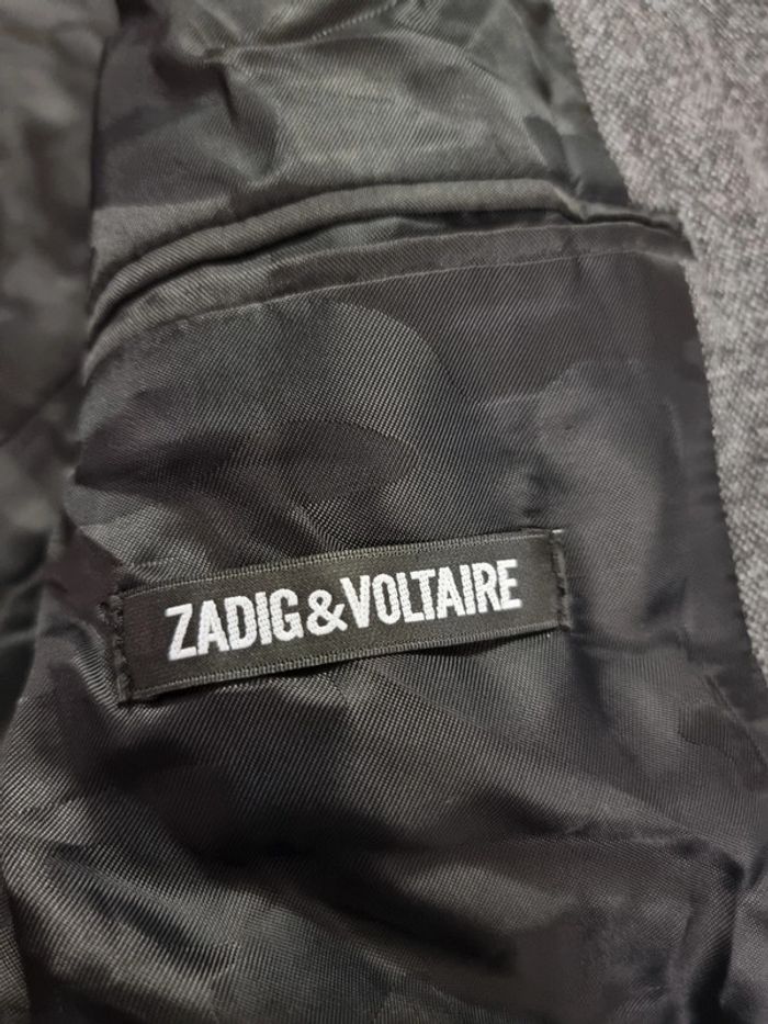 Zadig & Voltaire blazer Viks wool gris * T44 * unisexe - photo numéro 15